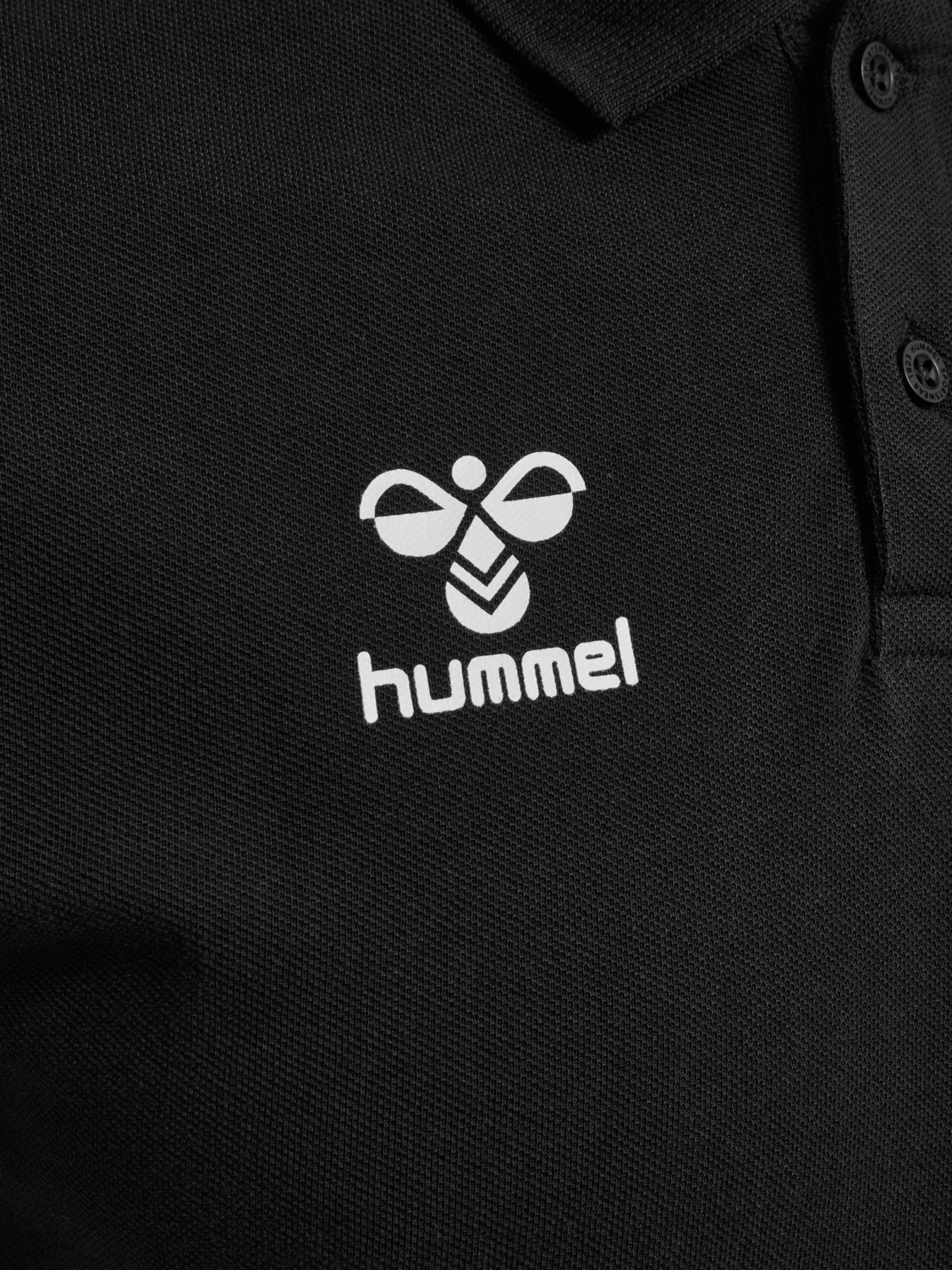 hmlGO 2.0 CHEVRON  POLO, BLACK, packshot