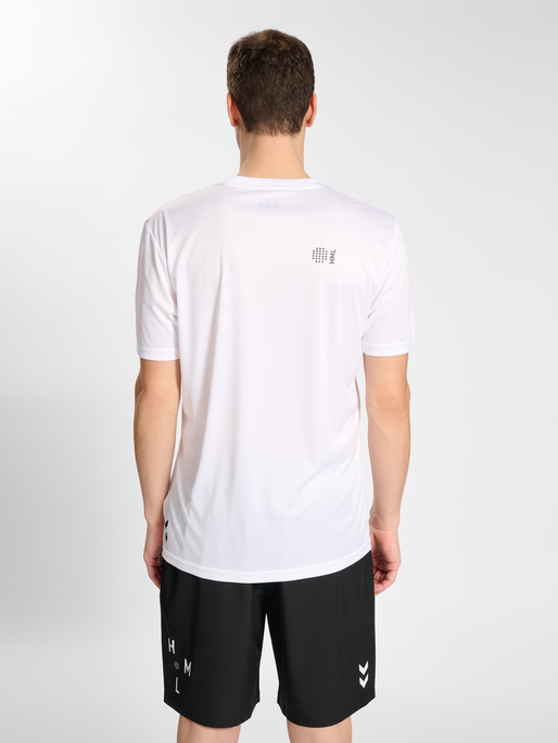hmlCOURT T-SHIRT S/S, WHITE, model