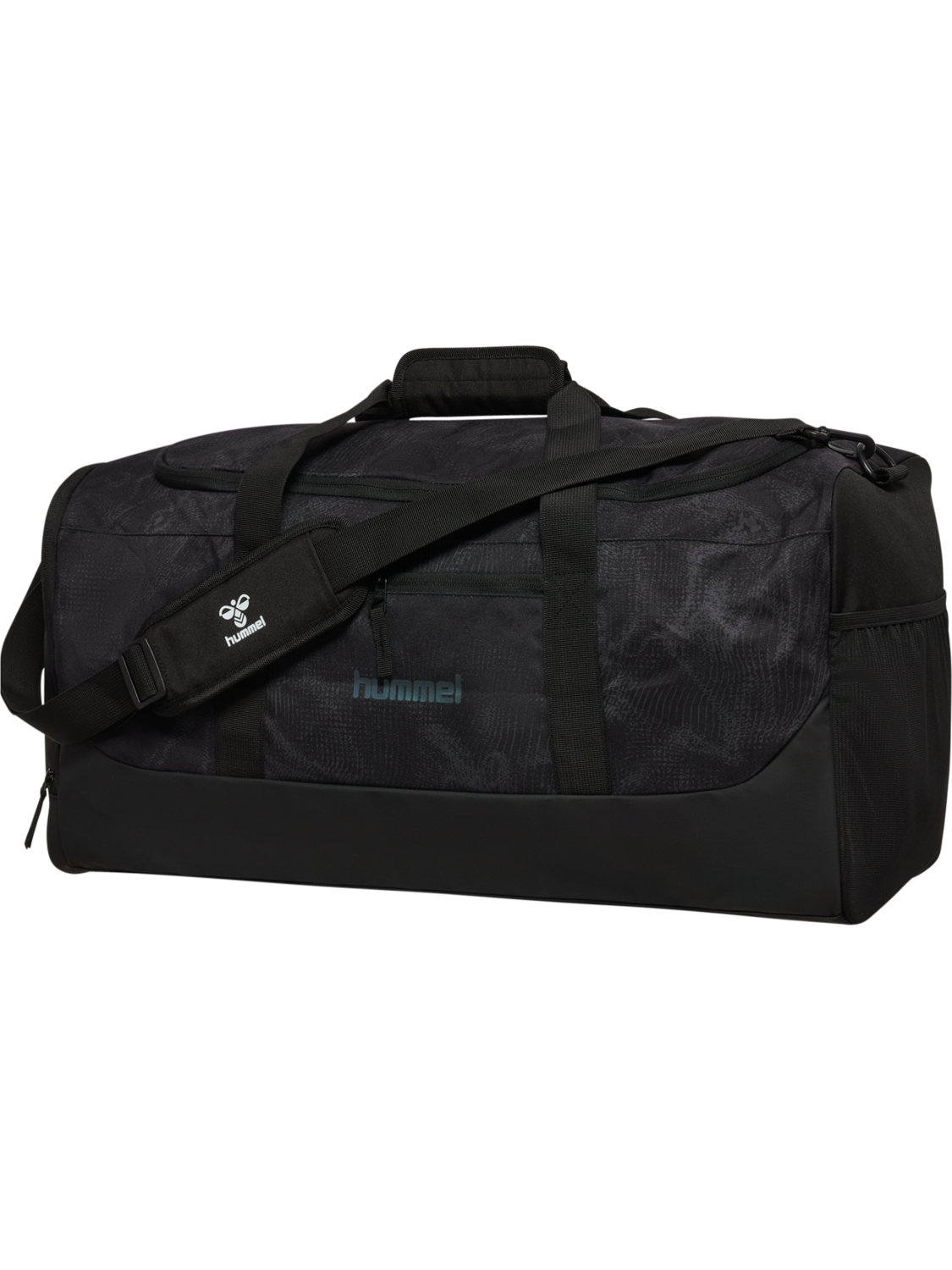 hmlBLAZE26 LEAD SPORTS BAG MEDIUM, BLACK/ASPHALT, packshot