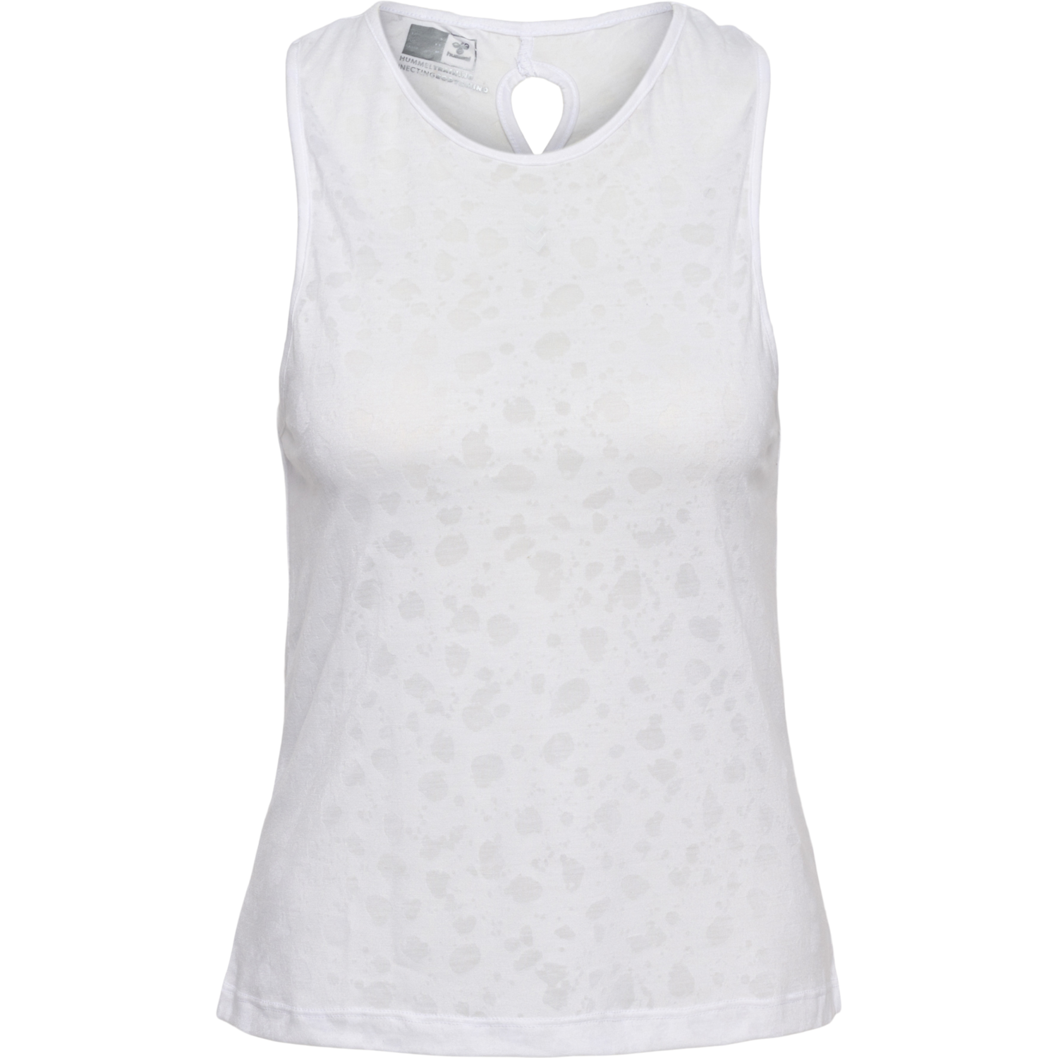 hmlMT IRIS BURNOUT TOP, WHITE, packshot