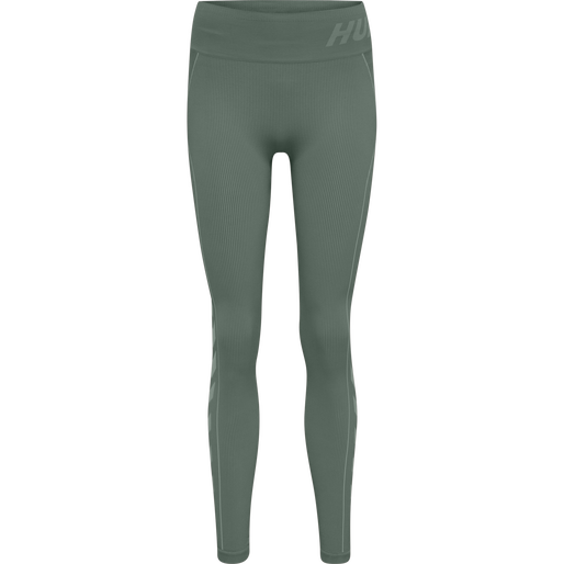 hmlTE CHRISTEL SEAMLESS MW TIGHTS, LILY PAD/ LAUREL WREATH MELANGE hmlTE CHRISTEL SEAMLESS MW TIGHTS, LILY PAD/ LAUREL WREATH MELANGE, packshot