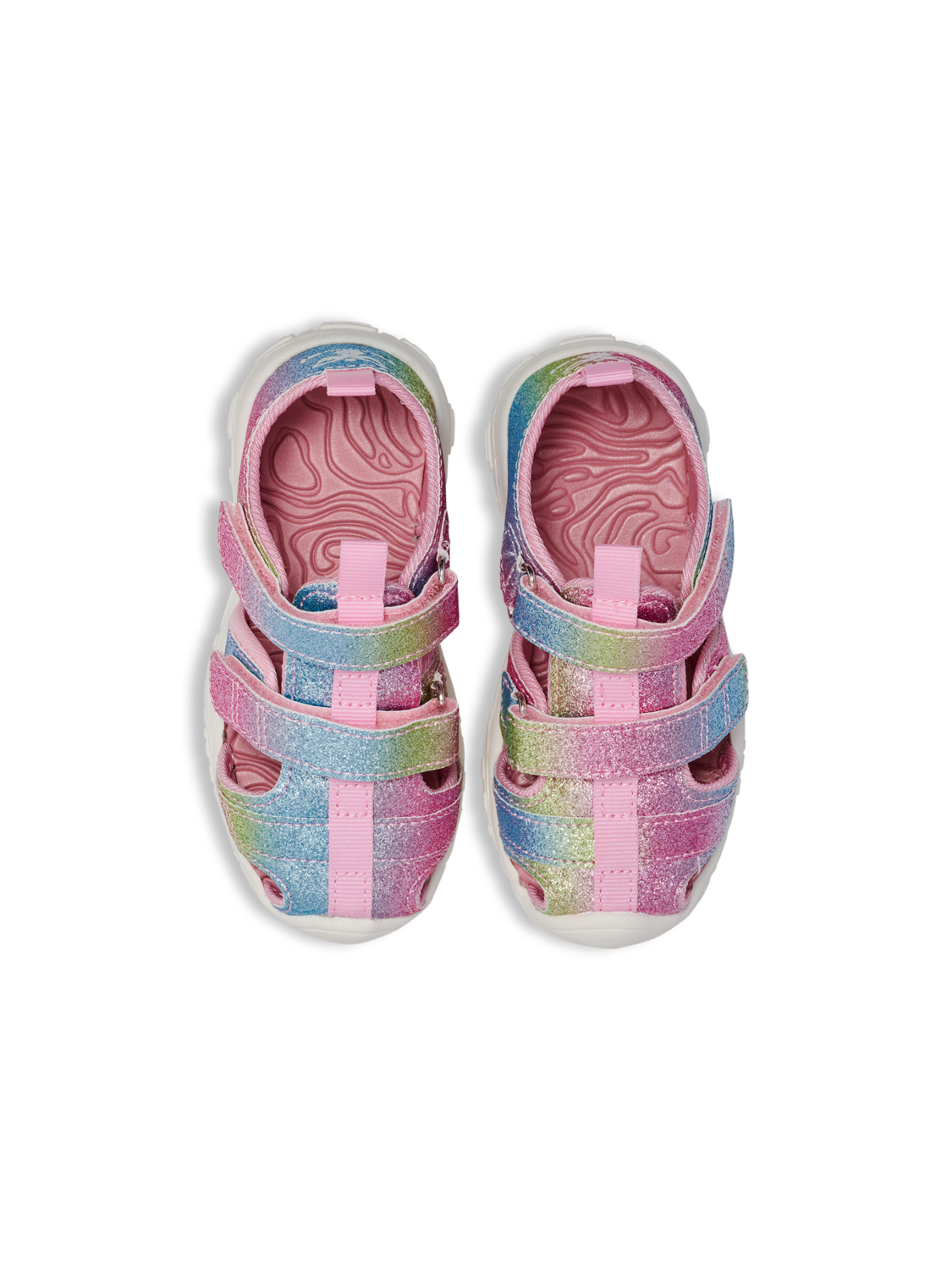 SANDAL VELCRO INFANT, WHITE/MULTICOLOR, packshot