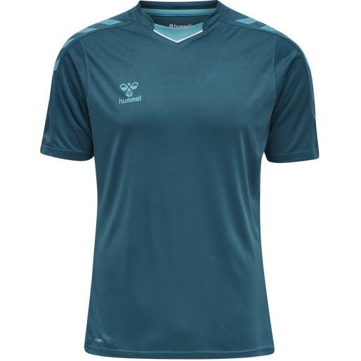 hmlCORE XK POLY JERSEY S/S, BLUE CORAL, packshot