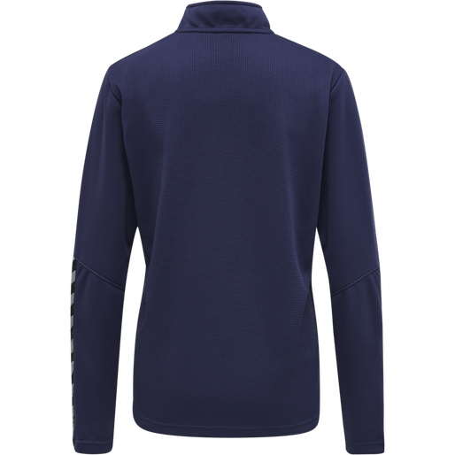 hmlAUTHENTIC HALF ZIP SWEATSHIRT WO, MARINE, packshot