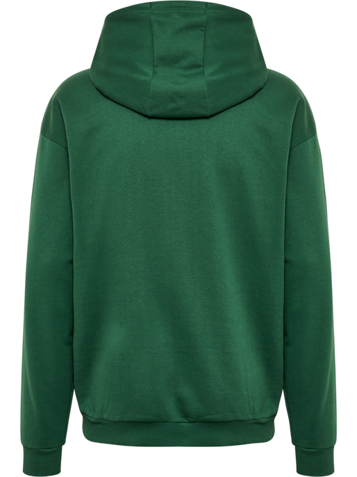 hmlFELIX LOOSE HOODIE, DARK GREEN, packshot