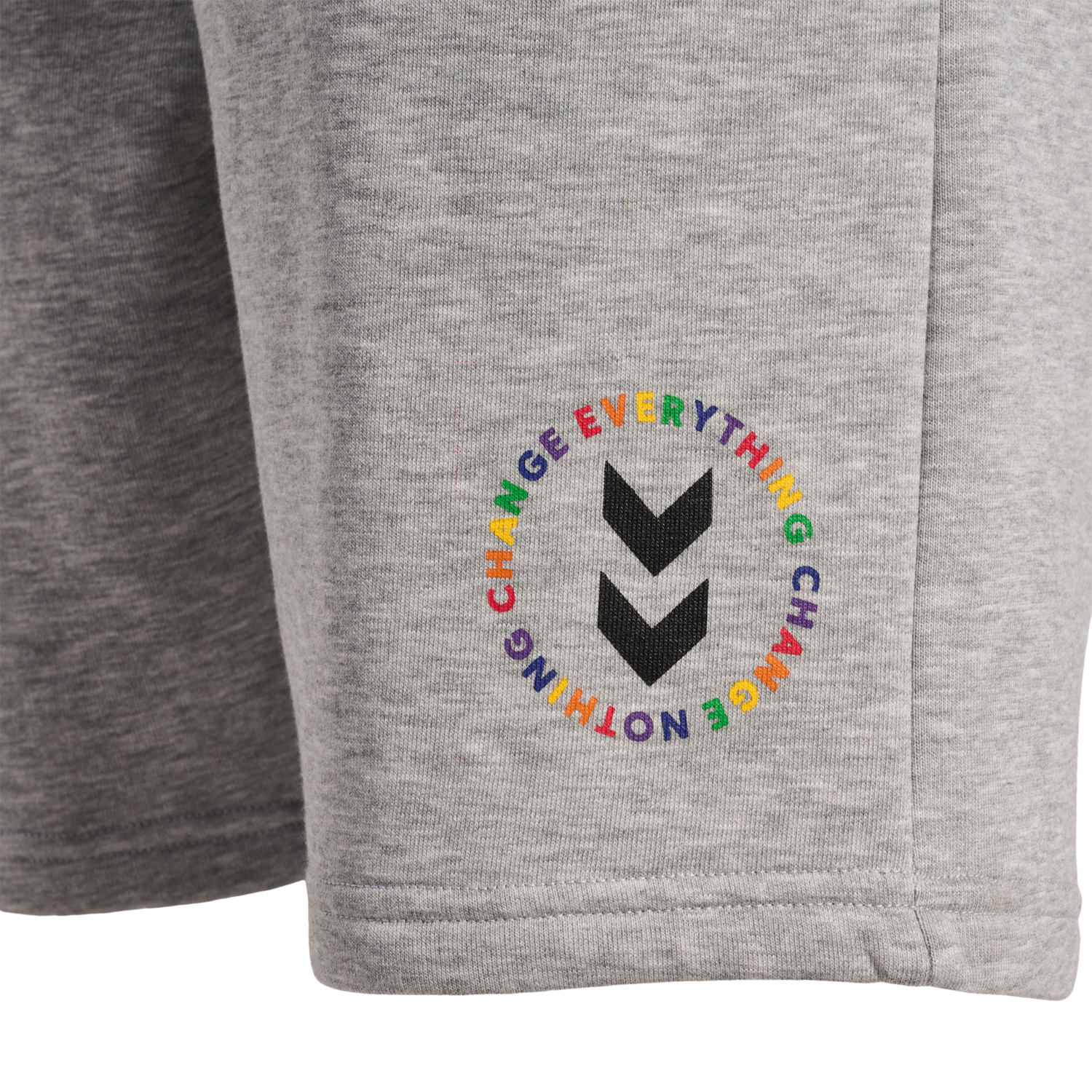 hmlEVERYTHING NOTHING SWEAT SHORTS, GREY MELANGE, packshot