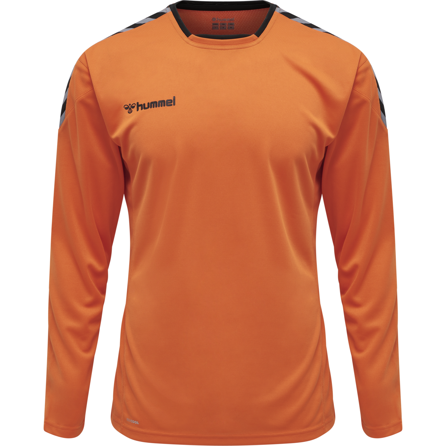 hmlAUTHENTIC POLY JERSEY L/S, TANGERINE, packshot