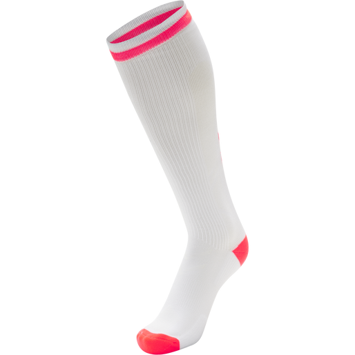 ELITE INDOOR SOCK HIGH, WHITE/DIVA PINK ELITE INDOOR SOCK HIGH, WHITE/DIVA PINK, packshot
