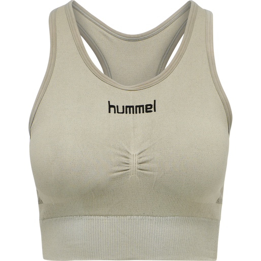 HUMMEL FIRST SEAMLESS BRA WOMAN, LONDON FOG HUMMEL FIRST SEAMLESS BRA WOMAN, LONDON FOG, packshot