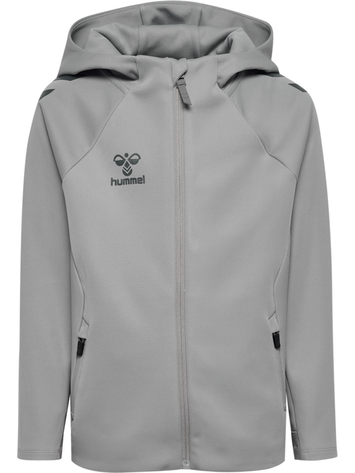 hmlCIMA 2.0 ZIP HOODIE KIDS, ALLOY hmlCIMA 2.0 ZIP HOODIE KIDS, ALLOY, packshot