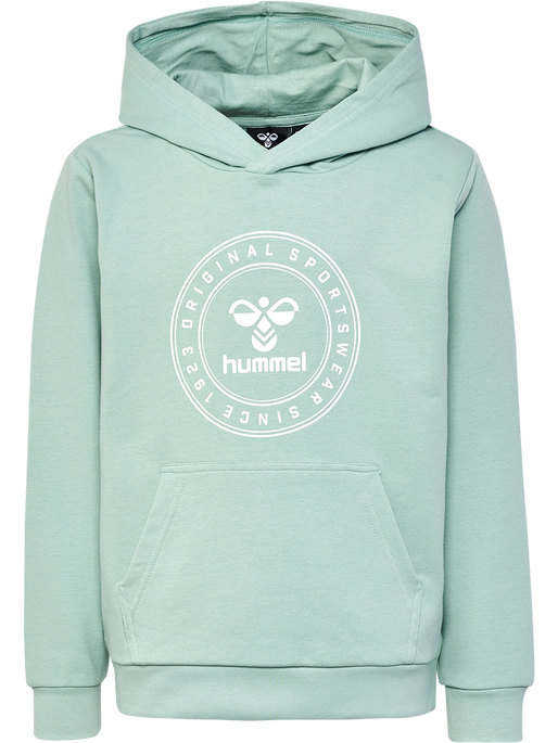 hmlCUATRO CIRCLE HOODIE, BLUE SURF, packshot
