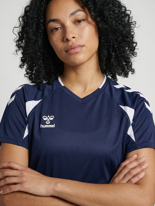 hmlCORE 2.0 JERSEY S/S WOMAN, MARINE/WHITE, model