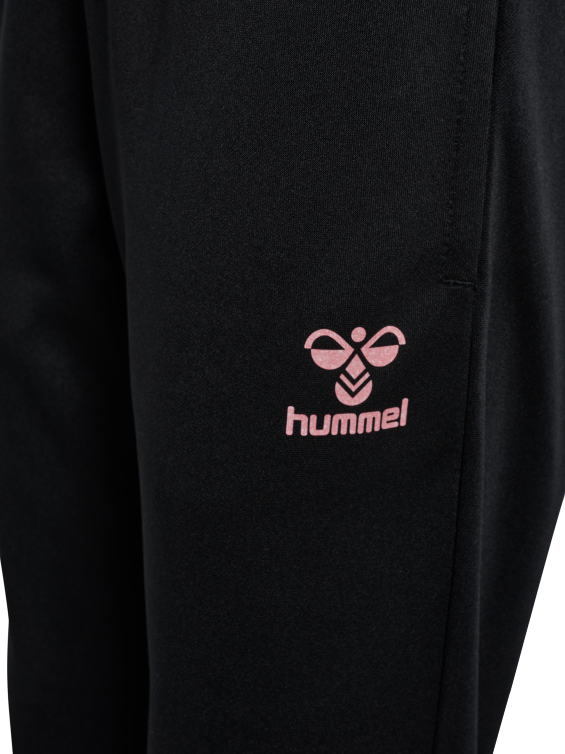 hmlSHIMMER TRAINING PANTS KIDS, BLACK/BRIDAL ROSE, packshot