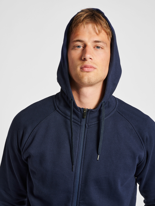 Blue zip top up hoodie mens