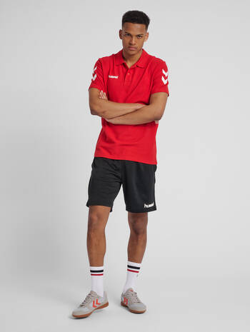 HMLGO COTTON POLO, TRUE RED, model