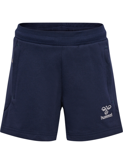 hmlMOVE GRID COTTON SHORTS KIDS, MARINE, packshot