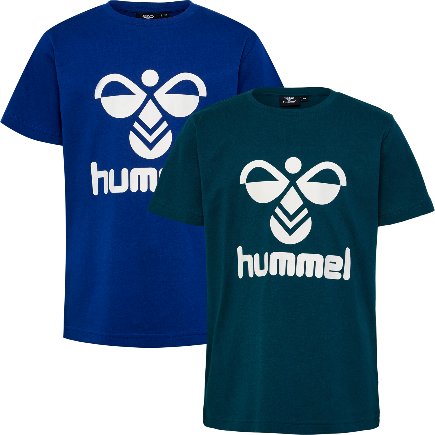 hmlTRES T-SHIRT S/S 2-PK, DEEP TEAL/SODALITE BLUE, packshot