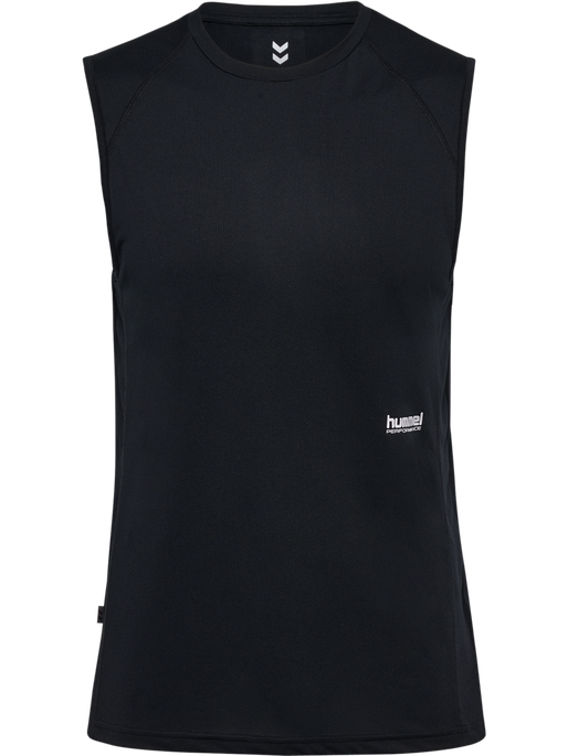 hmlPULSE WORKOUT TANK TOP, BLACK hmlPULSE WORKOUT TANK TOP, BLACK, packshot