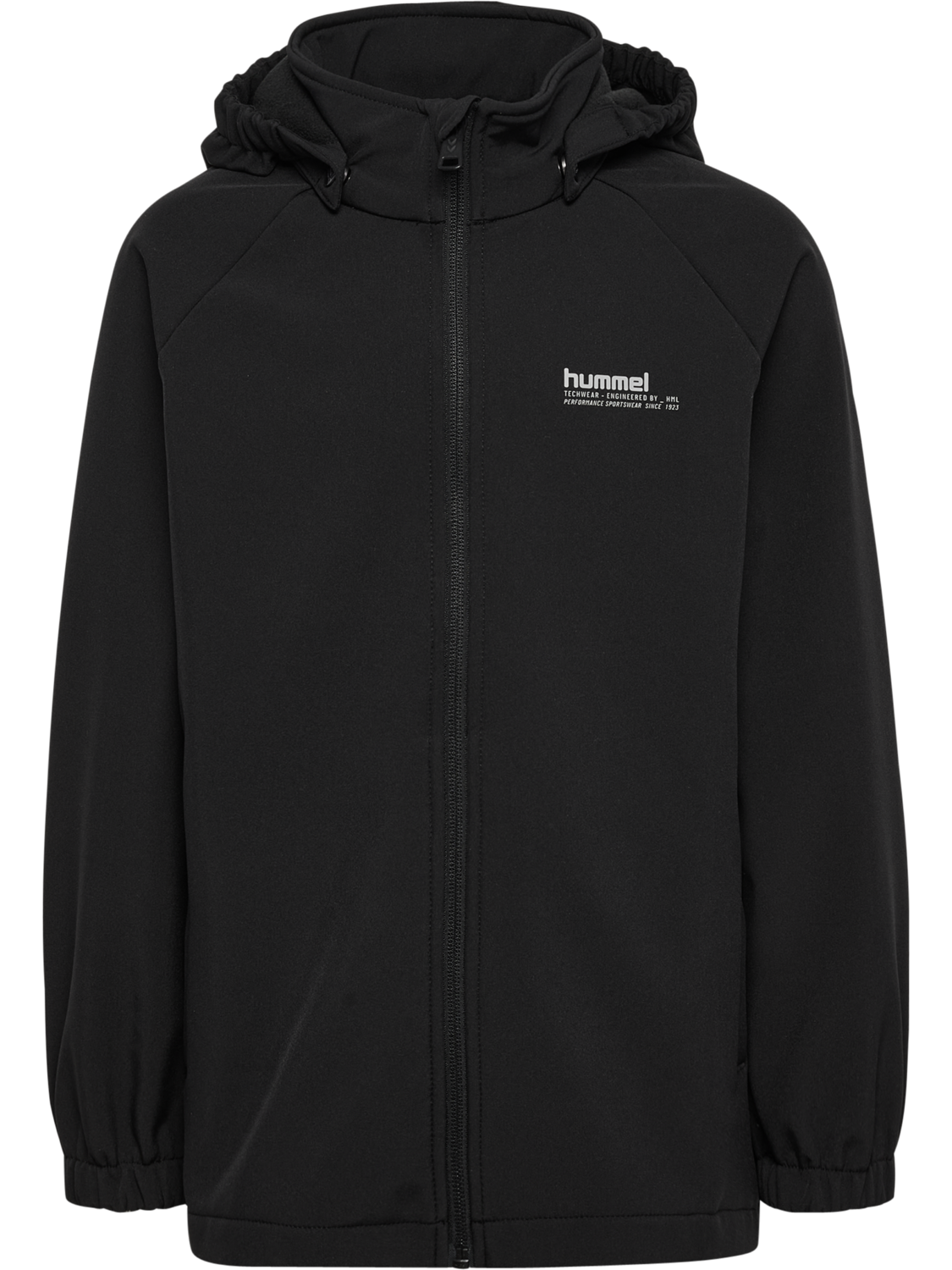 hmlJR LOOSE SOFTSHELL JACKET, BLACK, packshot