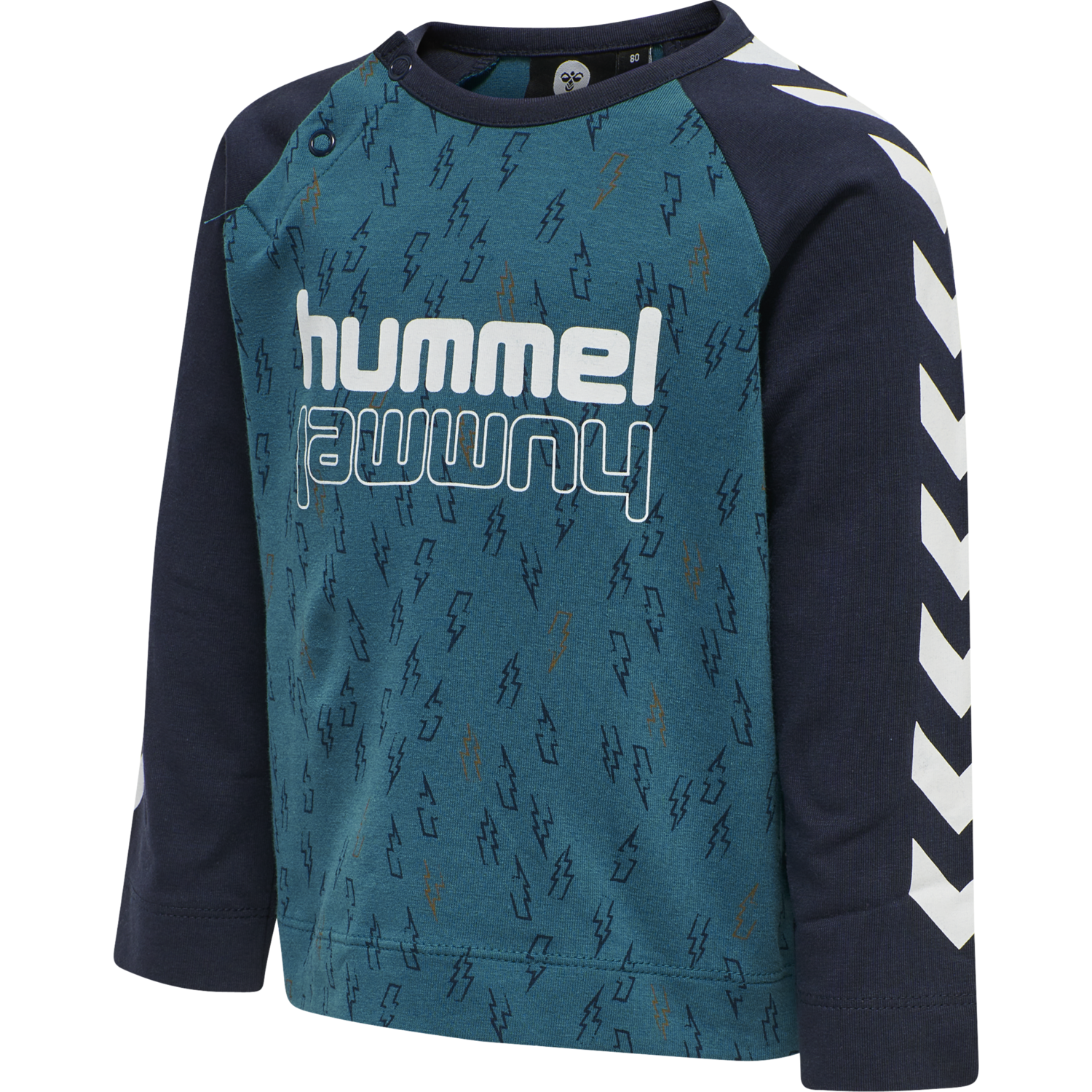 hmlTHUNDER T-SHIRT L/S, BLUE CORAL, packshot