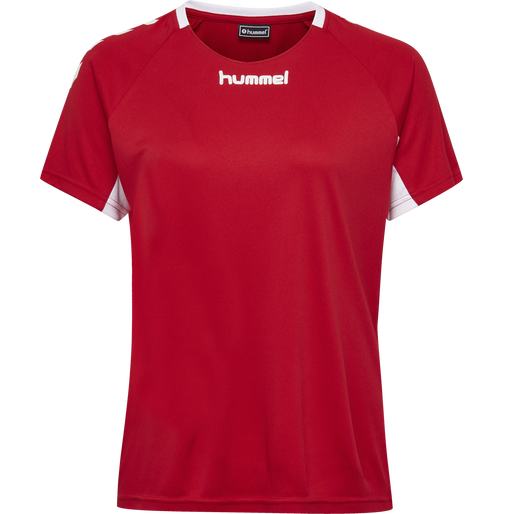 CORE TEAM JERSEY WOMAN S/S, TRUE RED, packshot