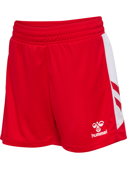 hmlMATCH SHORTS KIDS, TRUE RED/WHITE, packshot