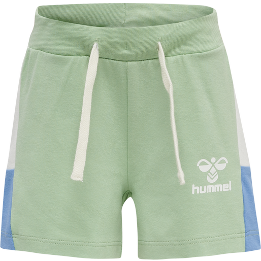 hmlELIO SHORTS, GRAYED JADE, packshot