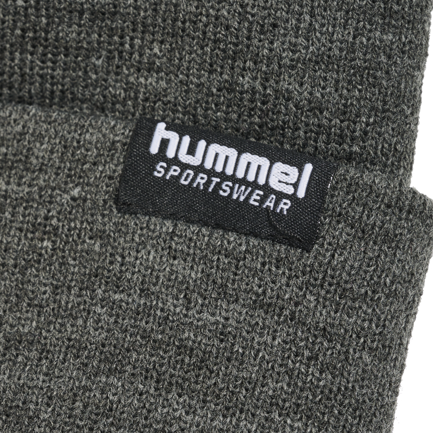 hmlLGC DELTA BEANIE, DARK GREY MELANGE, packshot