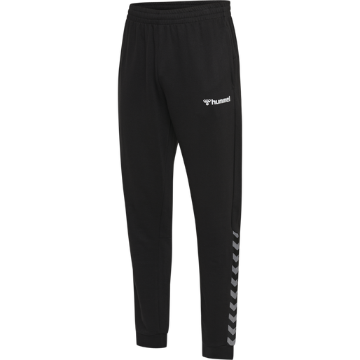 hmlAUTHENTIC SWEAT PANT, BLACK/WHITE, packshot