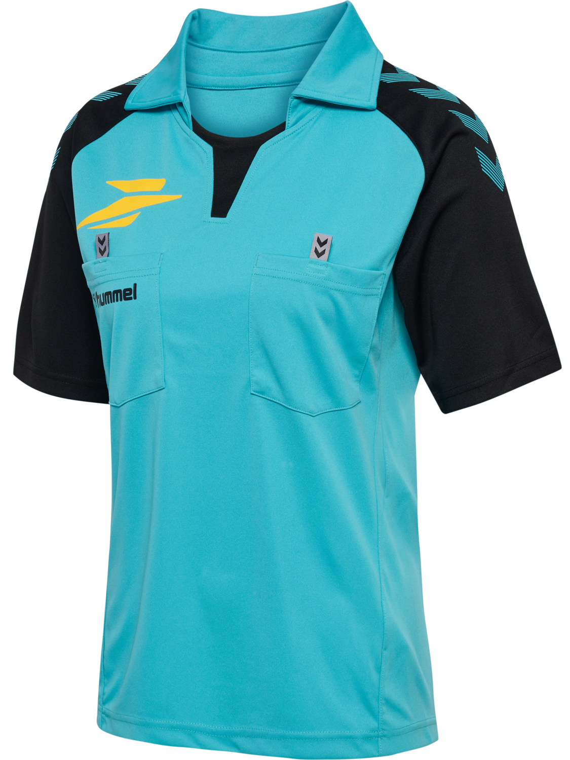 FFHB REFEREE JERSEY S/S WOMAN, SCUBA BLUE, packshot