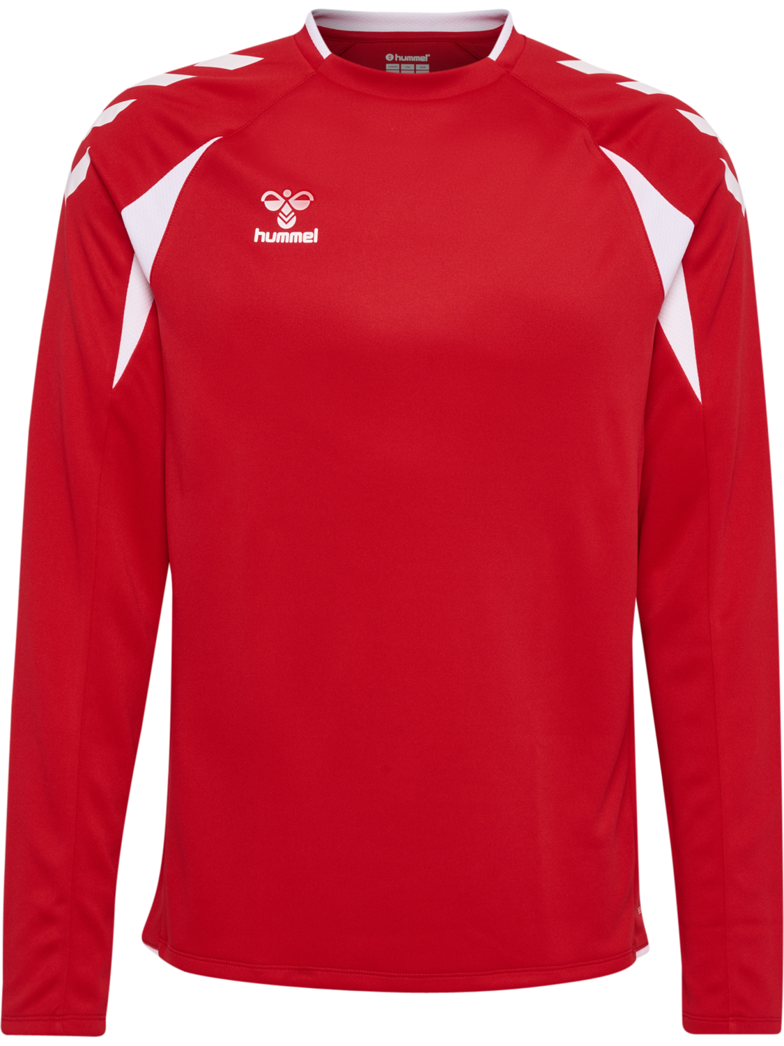 hmlCORE 2.0 CREW NECK, TRUE RED/WHITE, packshot