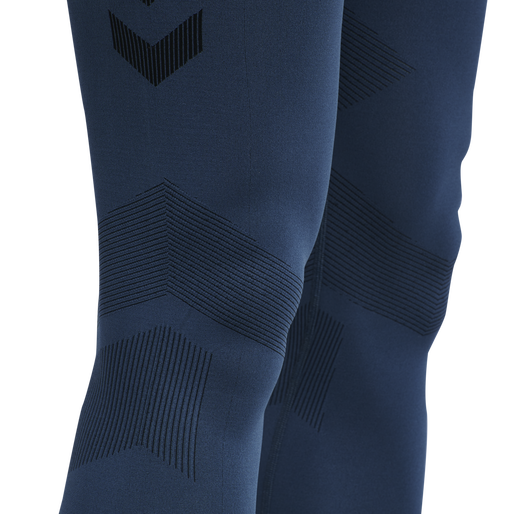 HUMMEL FIRST SEAMLESS TR TIGHTS, DARK DENIM HUMMEL FIRST SEAMLESS TR TIGHTS, DARK DENIM, packshot
