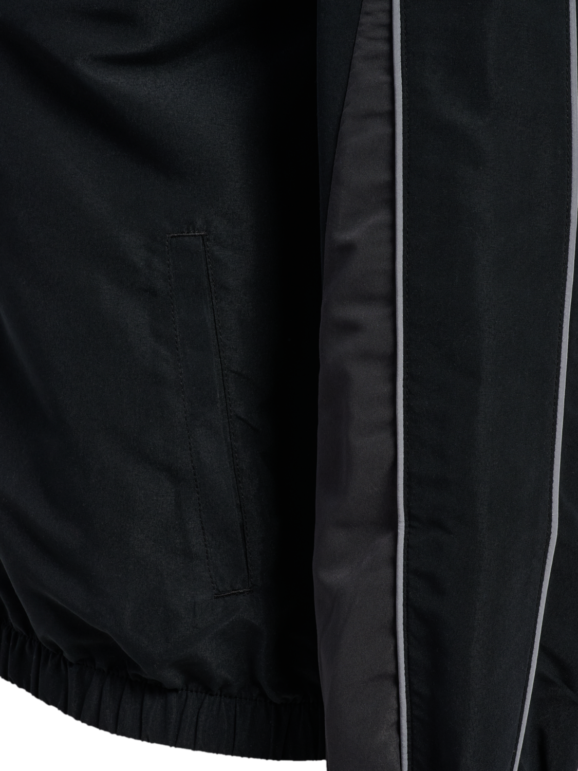 hmlLOOSE TRACK JACKET TOPSCORER, BLACK/EBONY, packshot