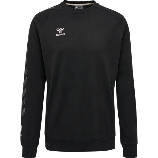 hmlMOVE GRID COTTON SWEATSHIRT, BLACK, packshot
