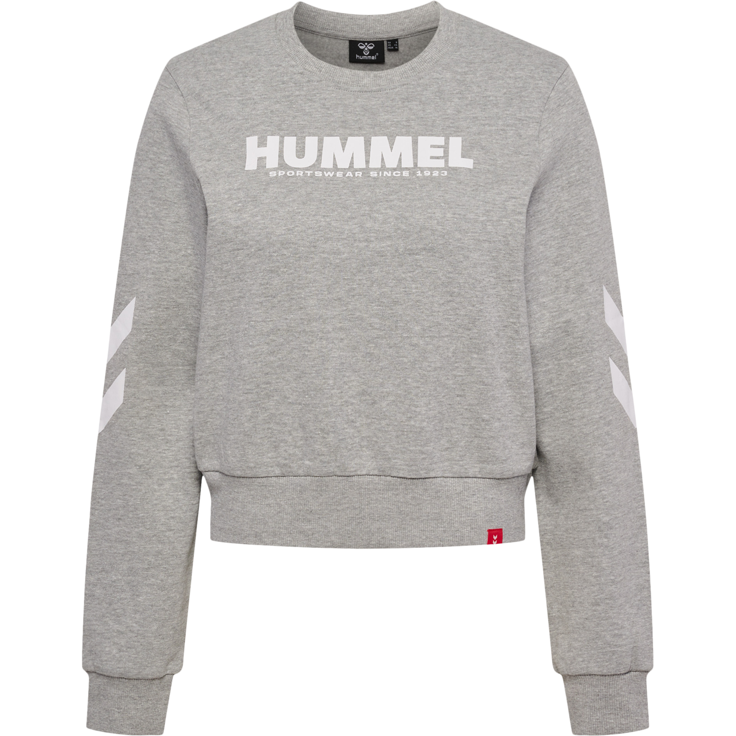 hmlLEGACY WOMAN SWEATSHIRT, GREY MELANGE, packshot