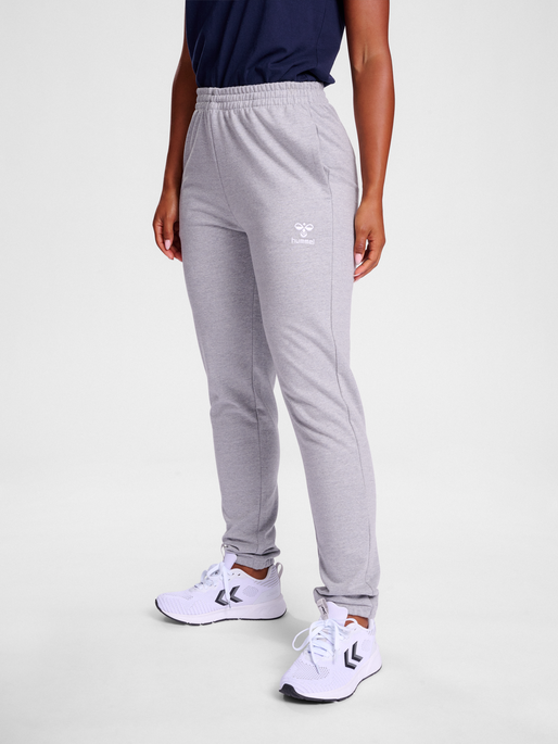 hmlGO 2.0 SWEATPANTS WOMAN, GREY MELANGE, model