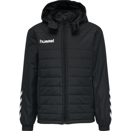 hmlPROMO SHORT BENCH JACKET KIDS, BLACK hmlPROMO SHORT BENCH JACKET KIDS, BLACK, packshot