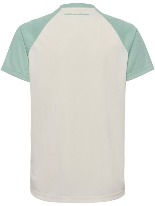 WER 24/25 AWAY JERSEY S/S KIDS, MARSHMELLOW/SILT GREEN WER 24/25 AWAY JERSEY S/S KIDS, MARSHMELLOW/SILT GREEN, packshot