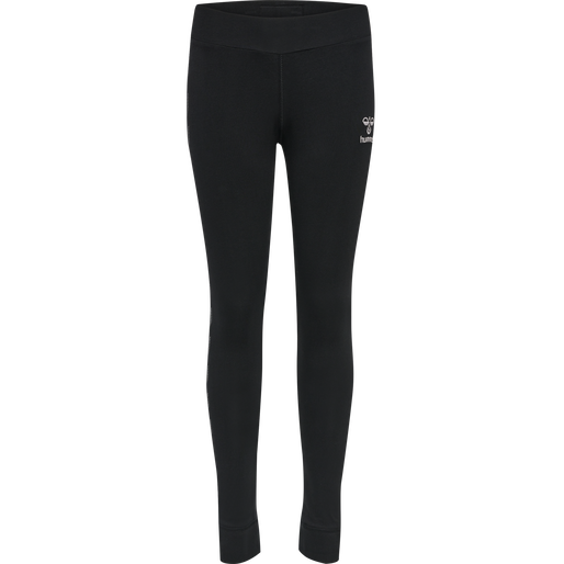 hmlMOVE GRID COTTON TIGHTS KIDS, BLACK hmlMOVE GRID COTTON TIGHTS KIDS, BLACK, packshot