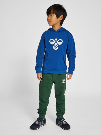 hmlCUATRO HOODIE, NAVY PEONY, model