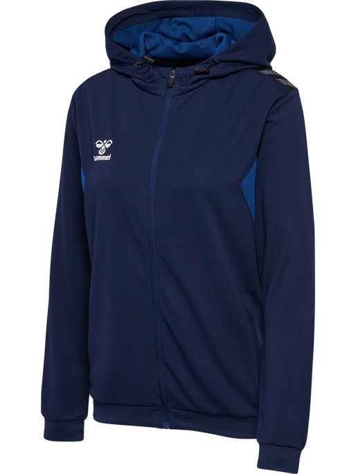 hmlAUTHENTIC PL ZIP HOODIE WOMAN, MARINE, packshot