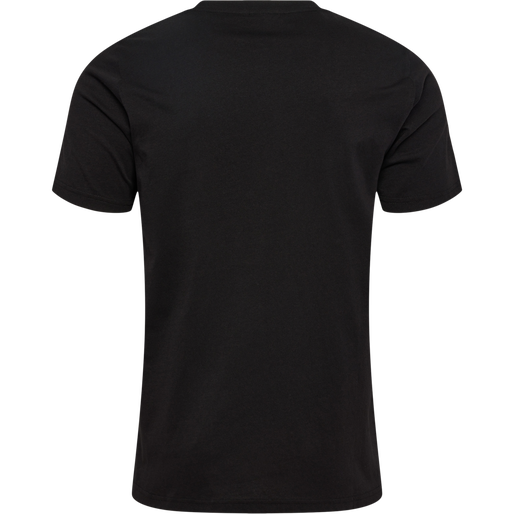 hmlROLIGAN COTTON T-SHIRT, BLACK, packshot