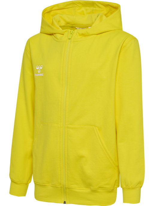 hmlGO 2.0 ZIP HOODIE KIDS, BLAZING YELLOW, packshot