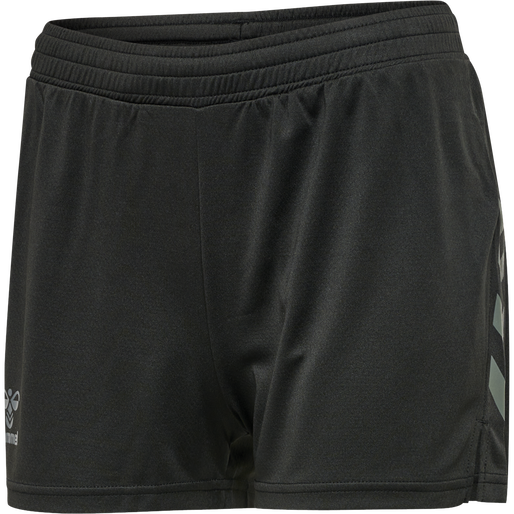 hmlONGRID POLY SHORTS WO, JET BLACK/FORGED IRON hmlONGRID POLY SHORTS WO, JET BLACK/FORGED IRON, packshot