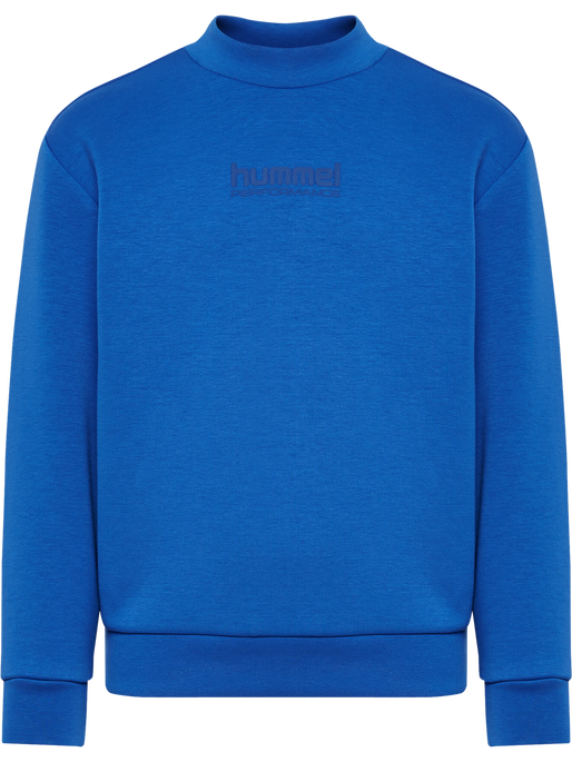 hmlJR FAST TECH FLEECE CREW, OLYMPIAN BLUE hmlJR FAST TECH FLEECE CREW, OLYMPIAN BLUE, packshot