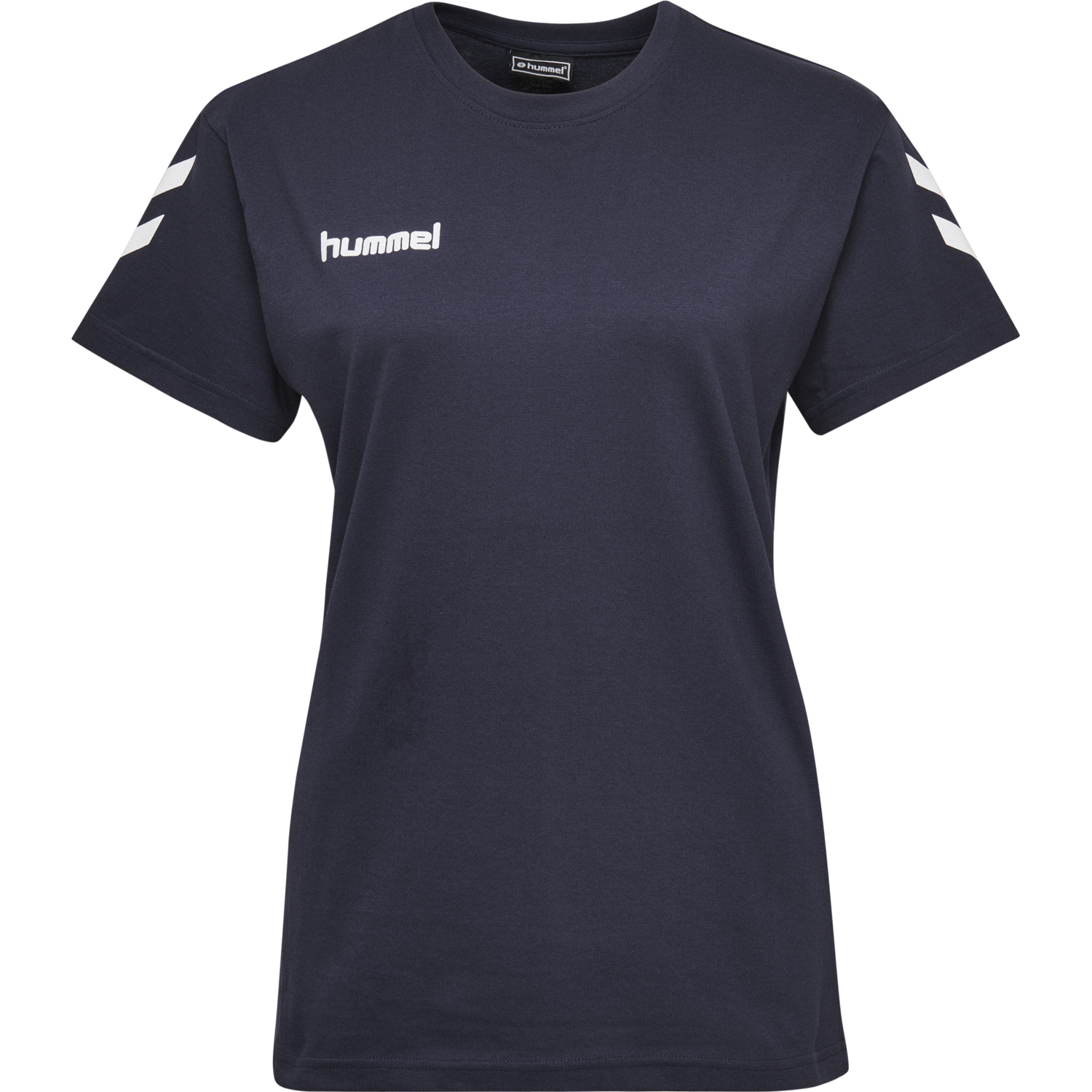 HMLGO COTTON T-SHIRT WOMAN S/S, MARINE, packshot