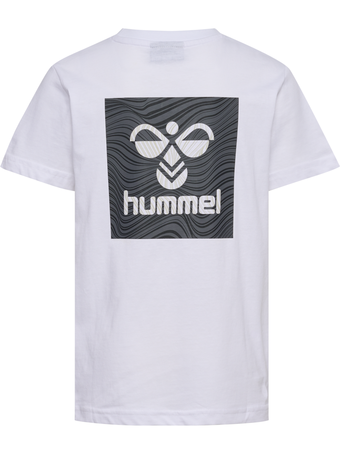 hmlOFFGRID TEE S/S KIDS, WHITE/FORGED IRON, packshot