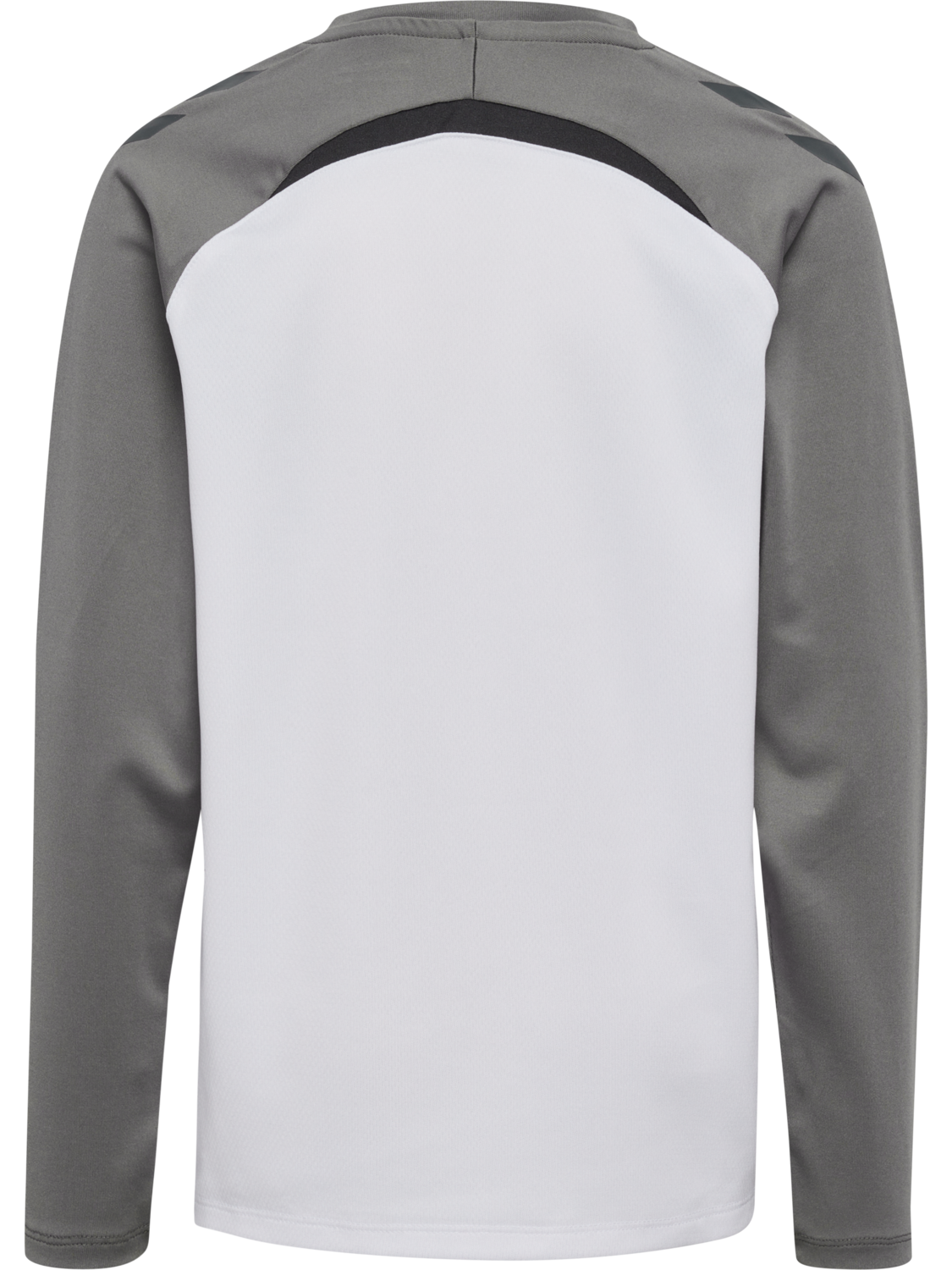 hmlLEAD 2.0 CREW SWEAT KIDS, WHITE/STEEL GRAY, packshot