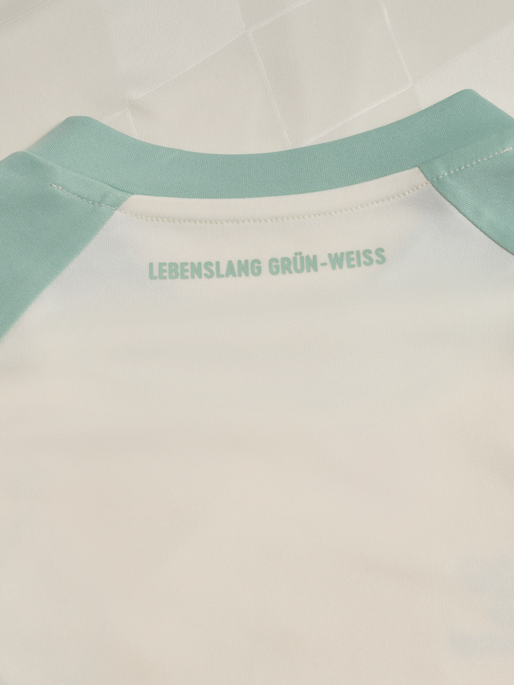 WER 24/25 AWAY JERSEY S/S KIDS, MARSHMELLOW/SILT GREEN WER 24/25 AWAY JERSEY S/S KIDS, MARSHMELLOW/SILT GREEN, packshot