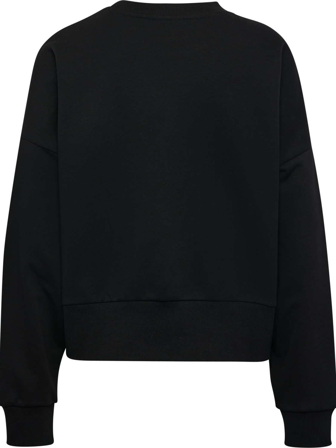 hmlBOXY W CREWNECK BEE, BLACK, packshot